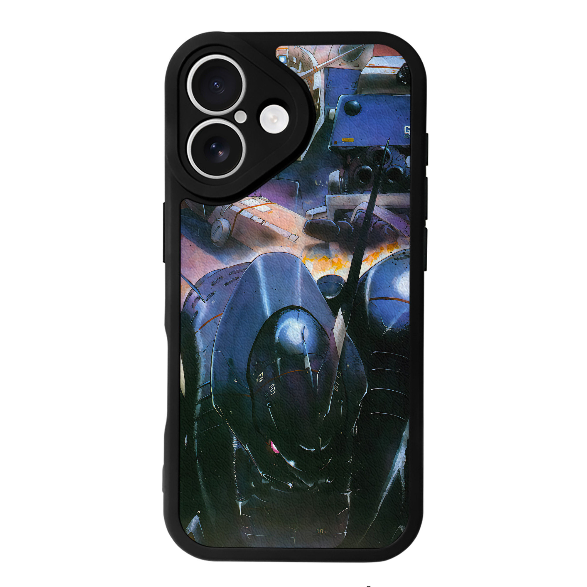 （画像用） 機動戦士ガンダム Mobile Suit Gundam 【iPhone 16シリーズ対応】シリコンスマホケース（レザー調） 材質：シリコン